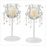 Crystal Drop Votive Stands
